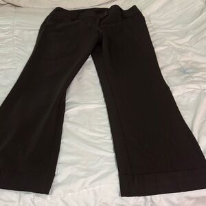 Tracy Evans Dark Brown Pinstripe Trousers